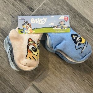 NWT Toddler Girls' Bluey and
Bingo No Show 10 Pack Quarter
Socks Size 12-24Month